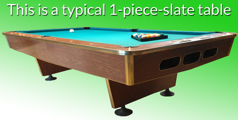 Pool Table Is 1 Piece Slate, How To Set Up A Pool Table With Slate